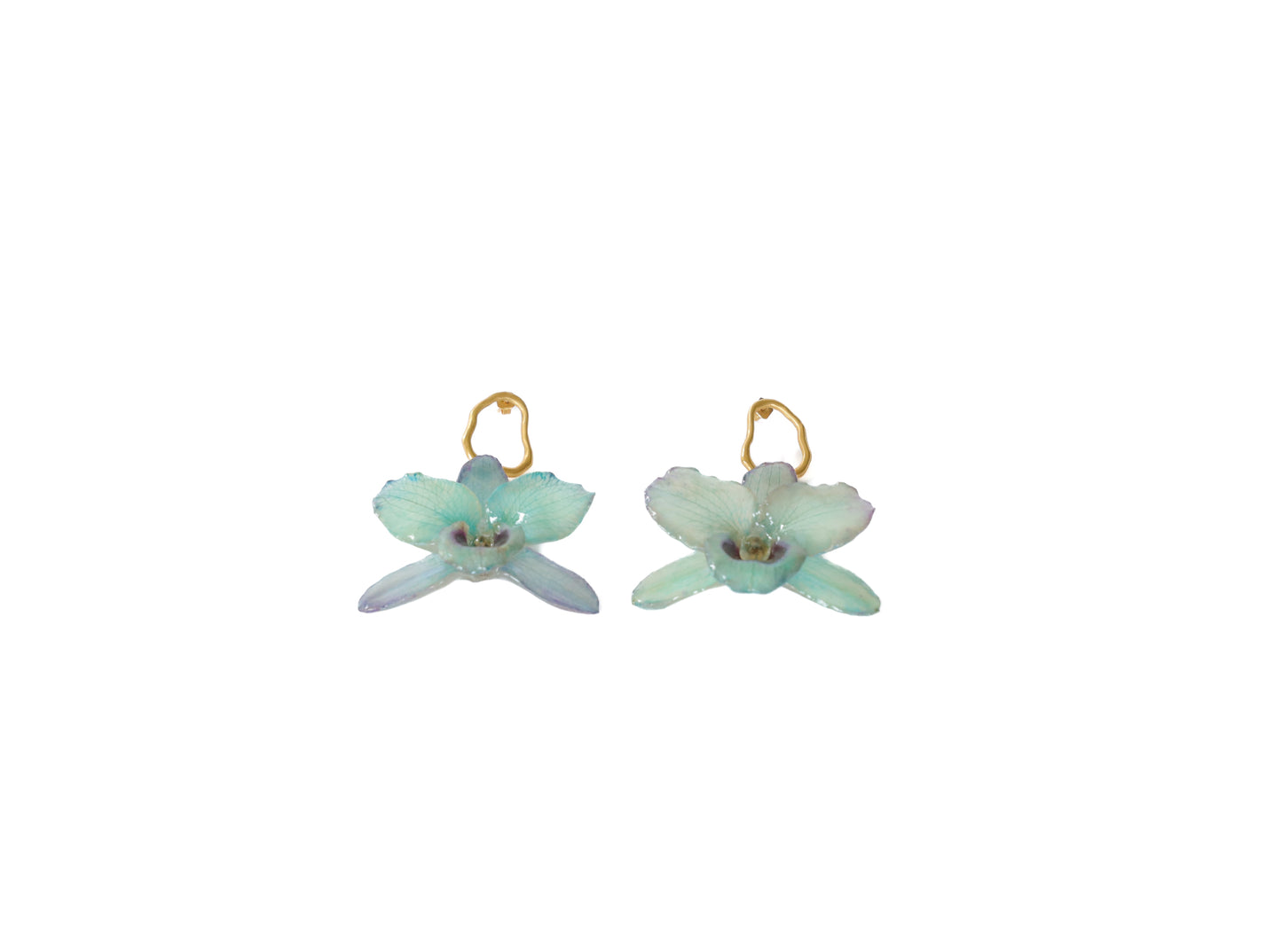 Orchid earrings